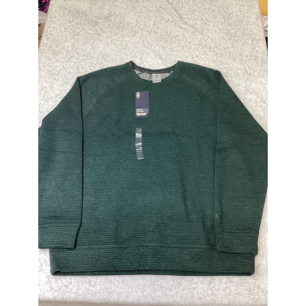 VRST Recharge Lunar Crew Neck Sweatshirt XL Olive Shadow Heather UPF 50+ New